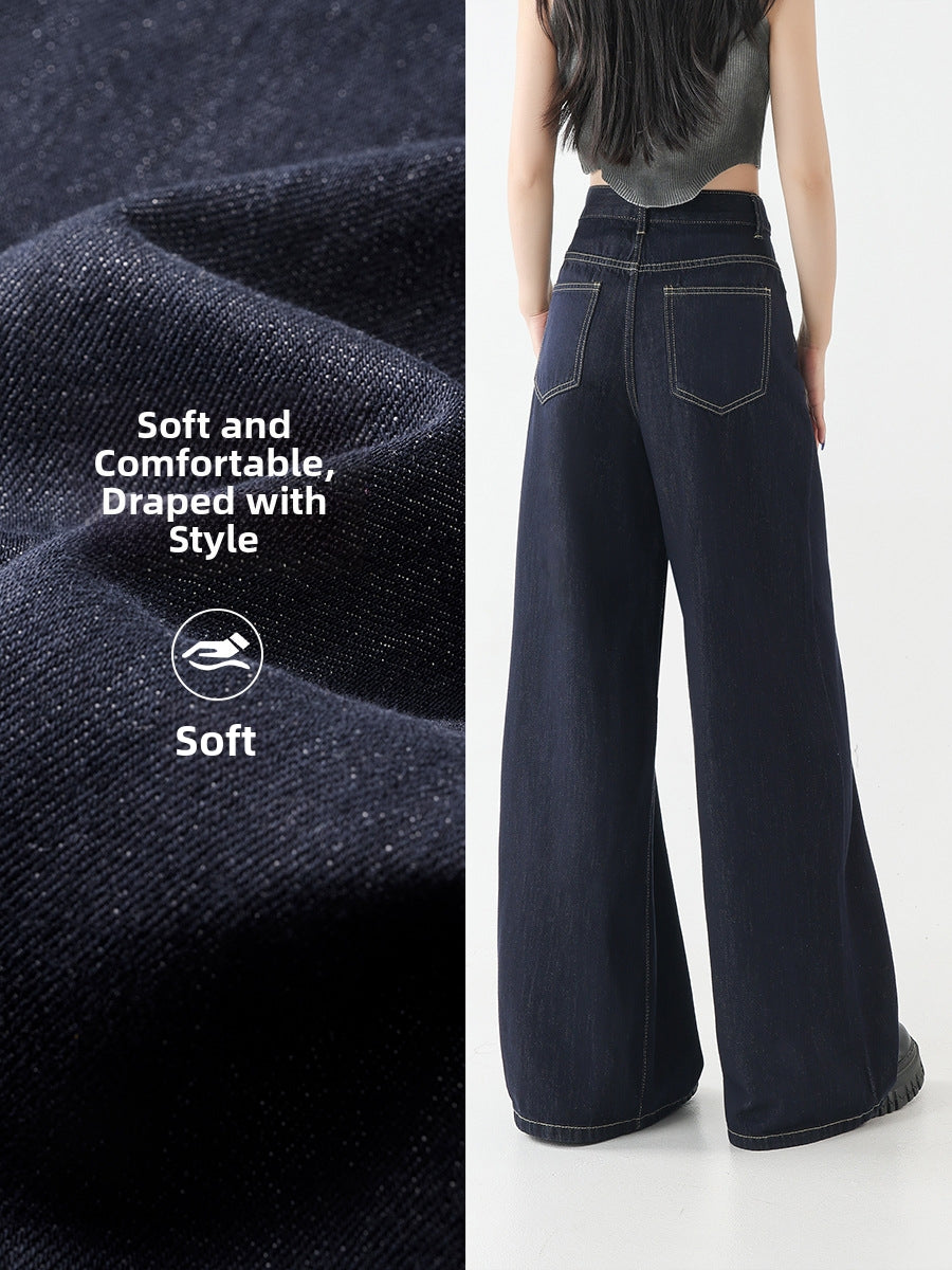 American Retro Wide-Leg High-Waisted baggy Jeans