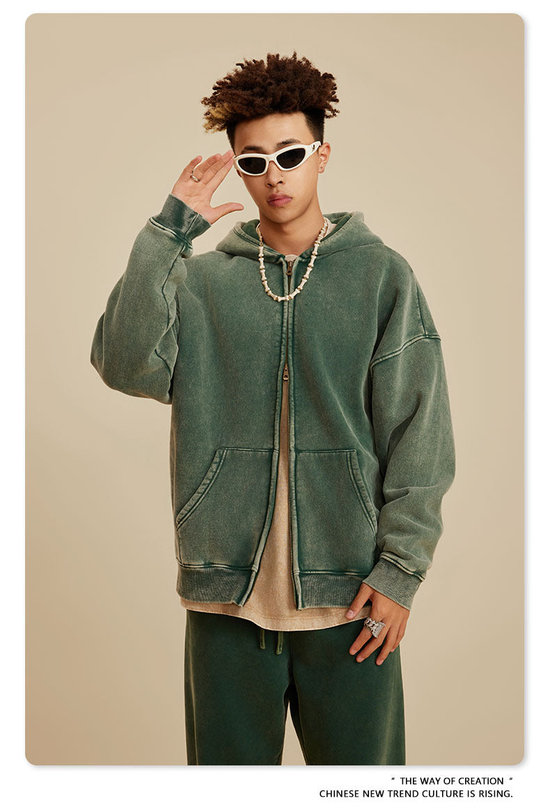 American Washed Retro Hoodie