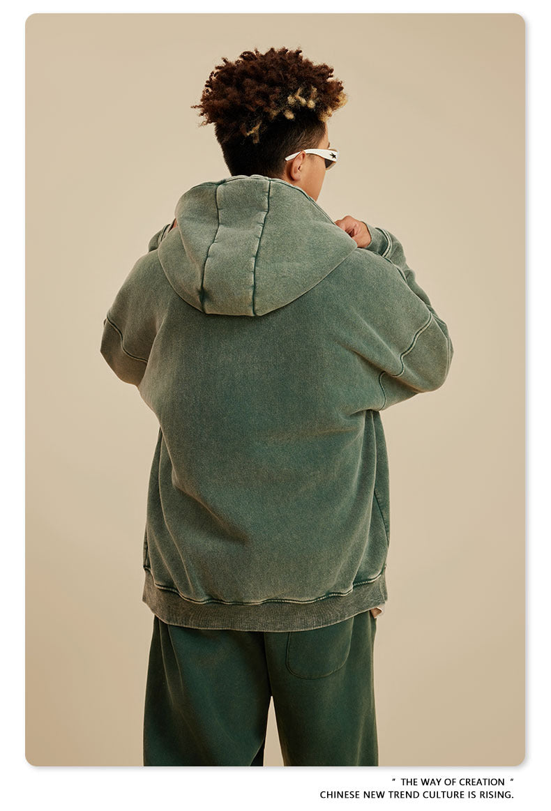 American Washed Retro Hoodie