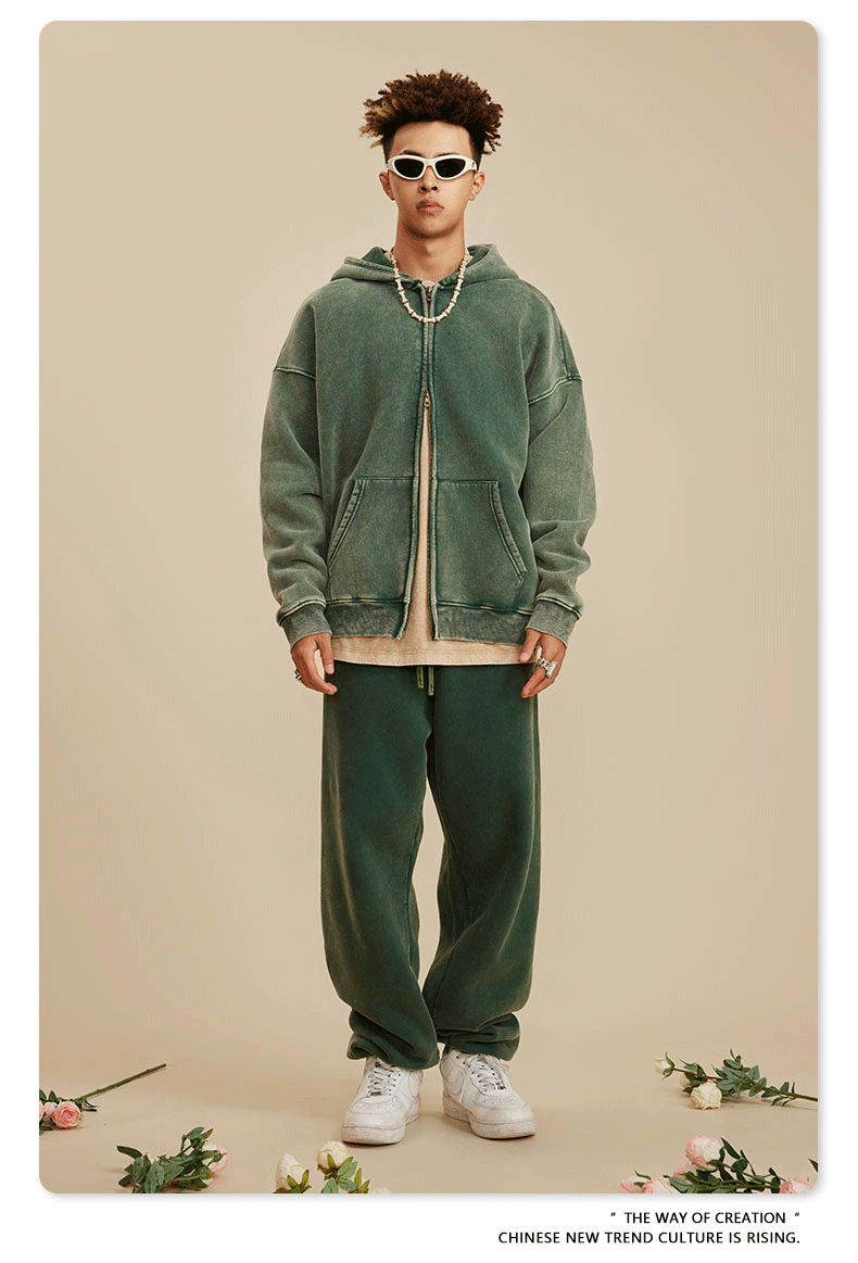 American Washed Retro Hoodie