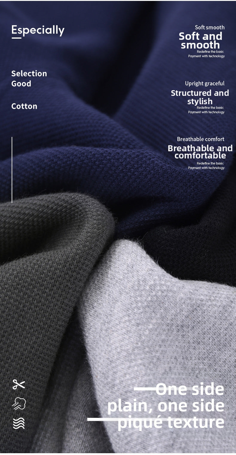 Men's light Grey Quarter Zip Collar sweatshirt